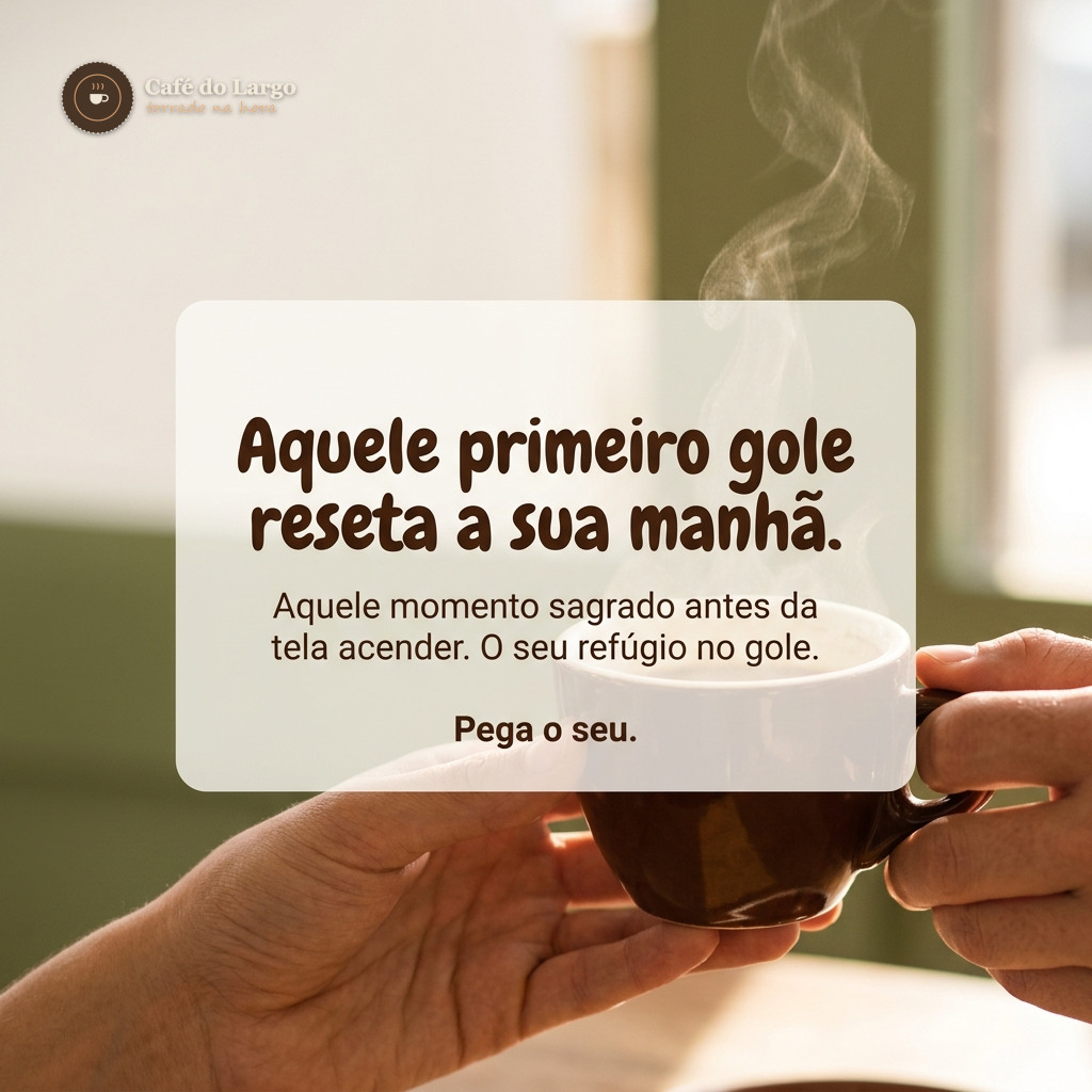 Peça de conteúdo criada para uma cafeteria